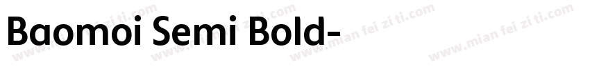 Baomoi Semi Bold字体转换